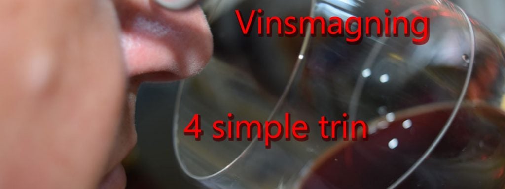 Vinsmagningens 4 simple trin - vinsmagnings guiden